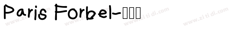 Paris Forbel字体转换